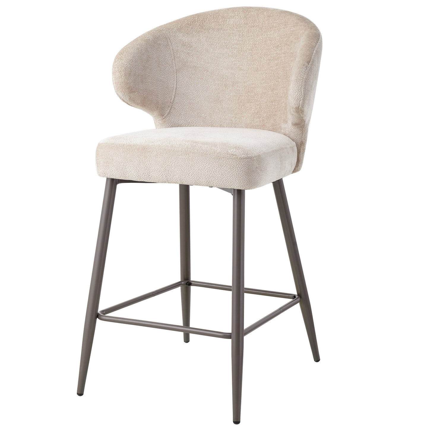 Ares Beige Bar Chair Aphrodite 3 Clay Leg (set of 2)