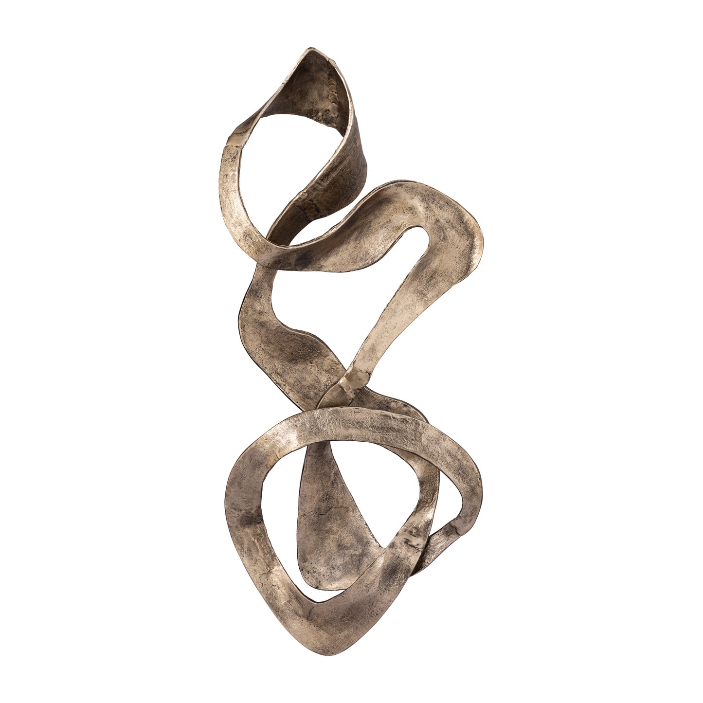 Neven Gold Casted Alu Metal Swirl Wall Panel S