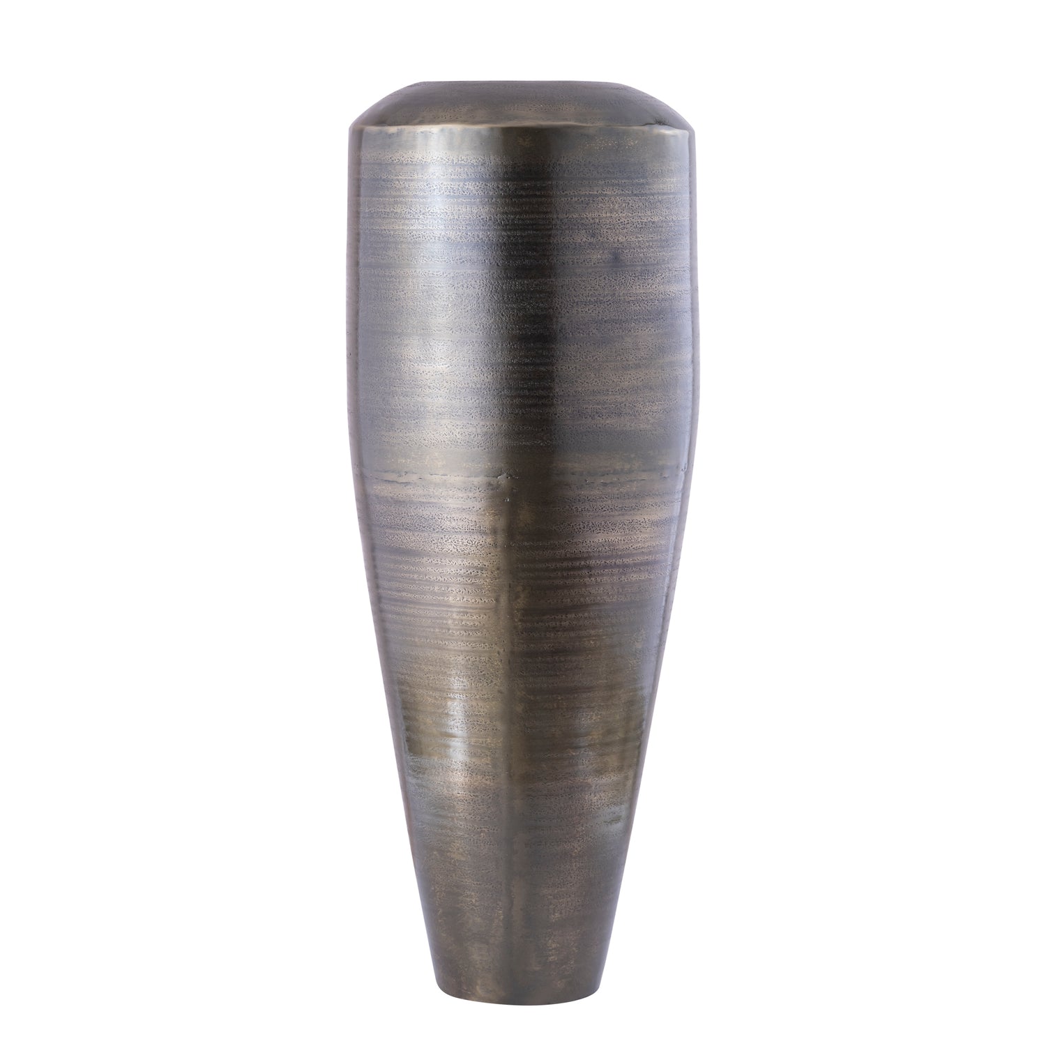 Micheal Grijze Aluminium Pot Hoog Rond L 99x37x37 cm