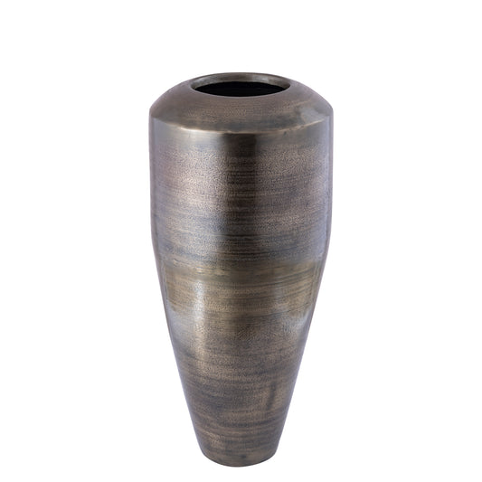 Micheal Gunmetal Aluminium Pot Hoog Rond S 85x35x35 cm