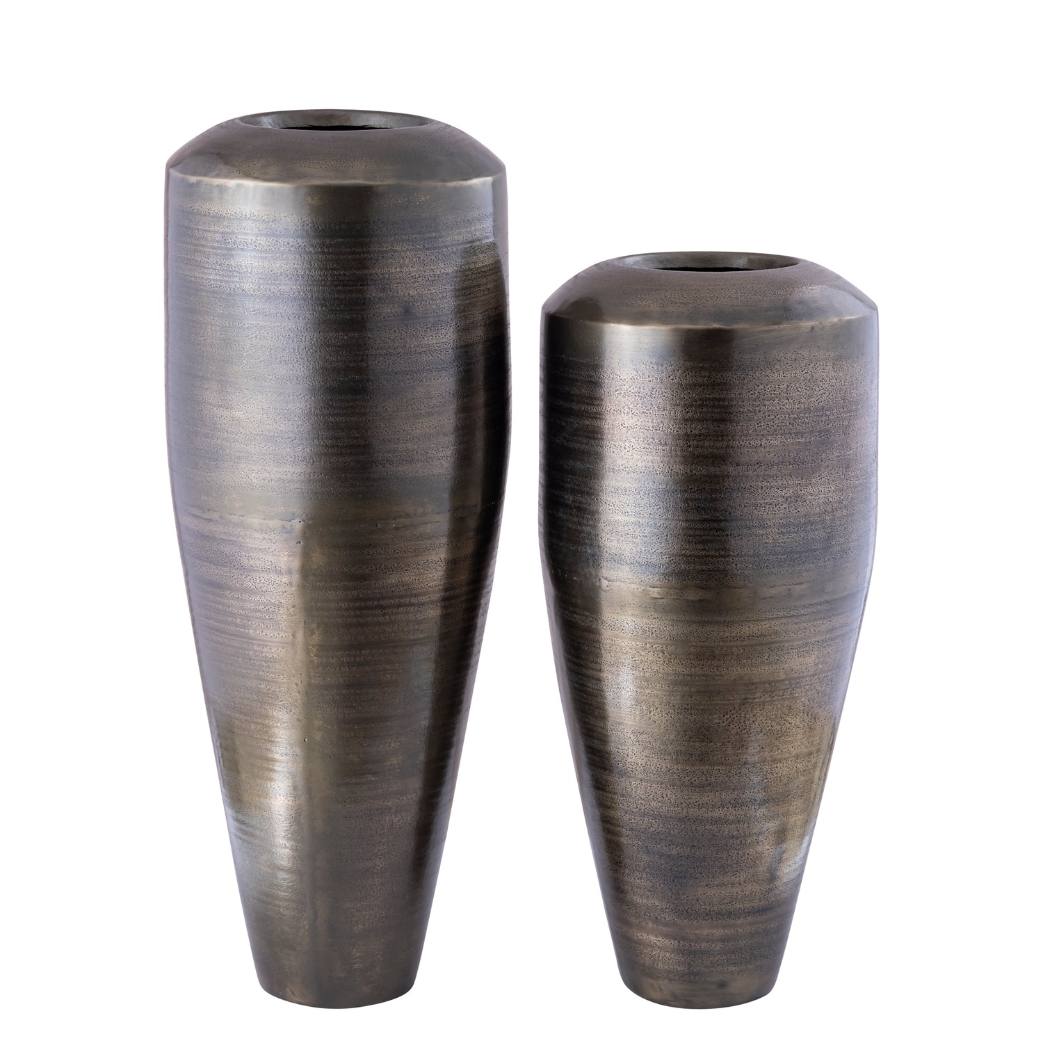 Micheal Gunmetal Aluminium Pot Hoog Rond S 85x35x35 cm