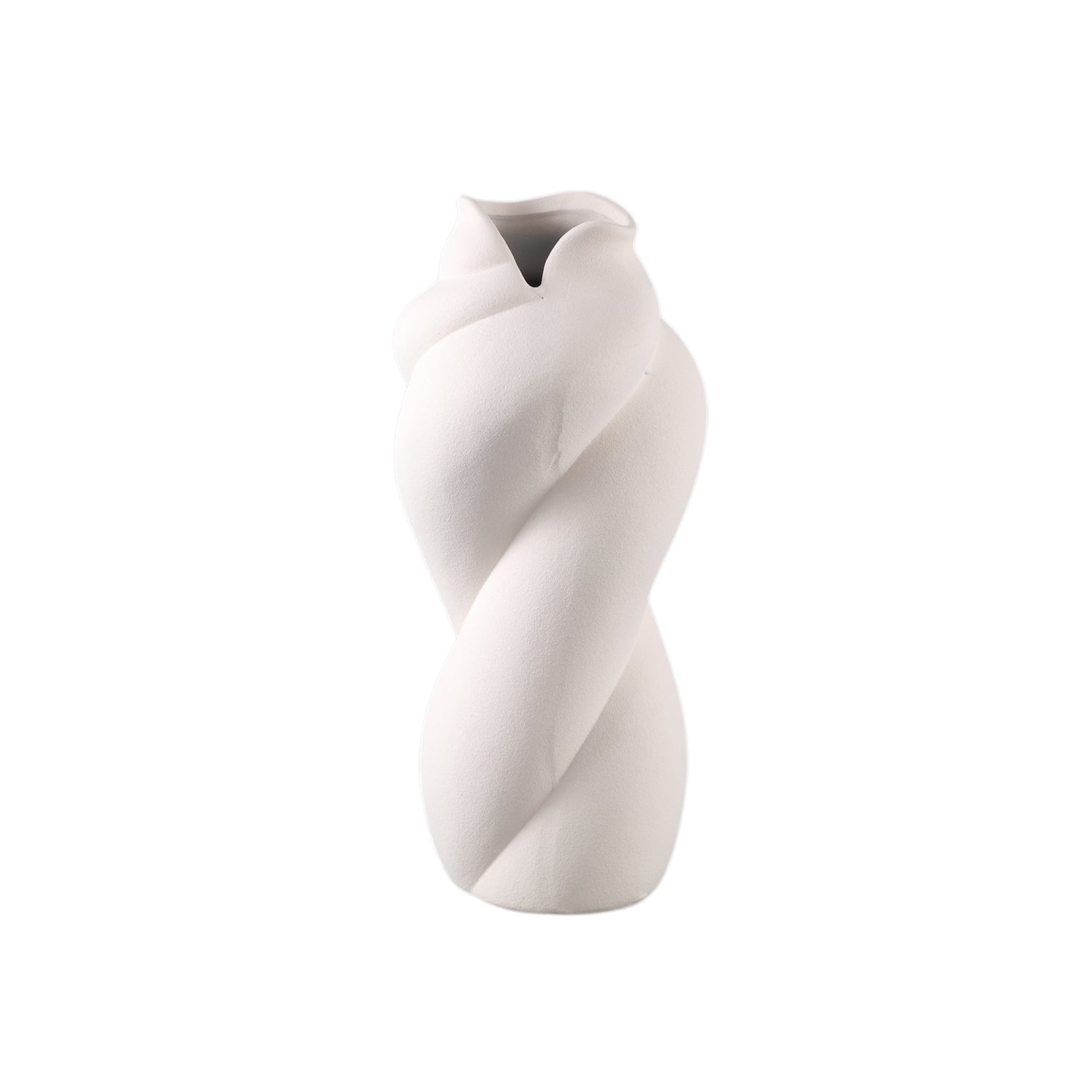 Donnella Crème Keramische Pot Set van 2 Stuks - Mat Glazuur met Swirl - 2 Sets 35x16x16 cm