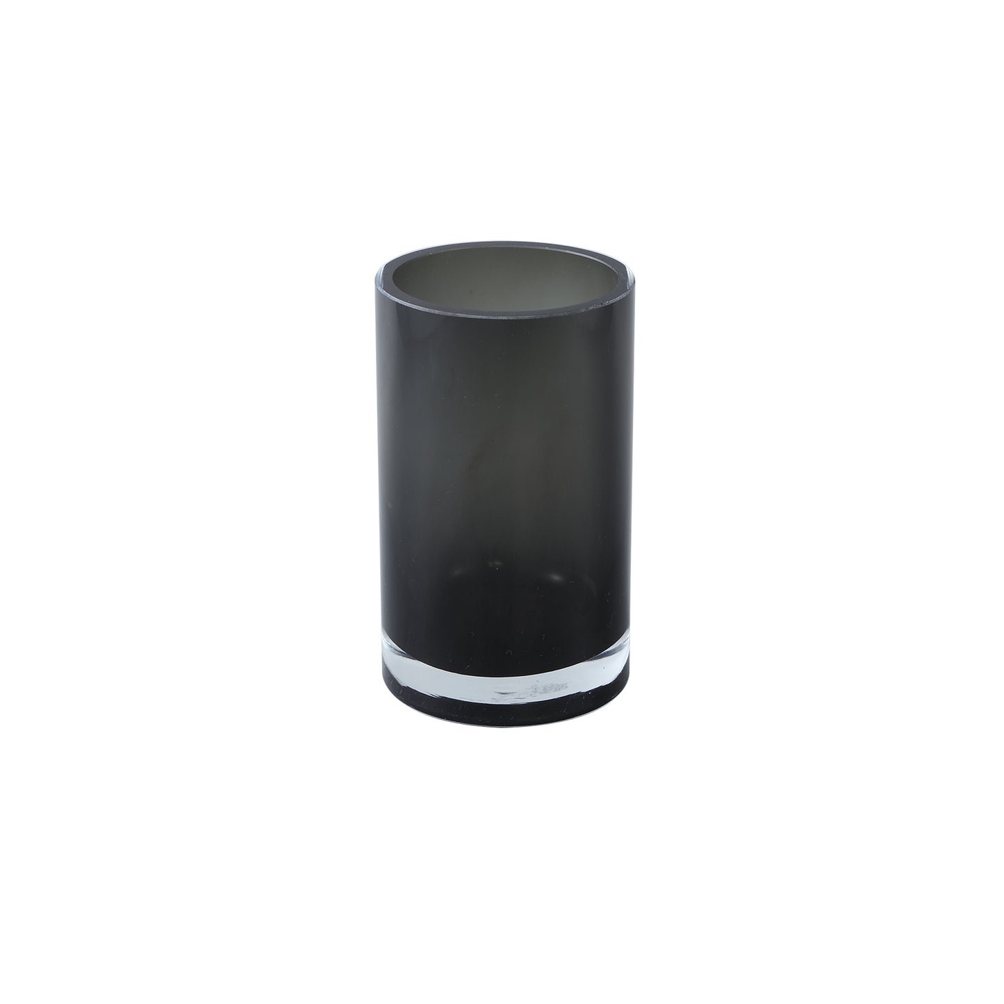 Tammara Zwarte Dikwandige Glazen Vaas Rond S 20x12x12 cm