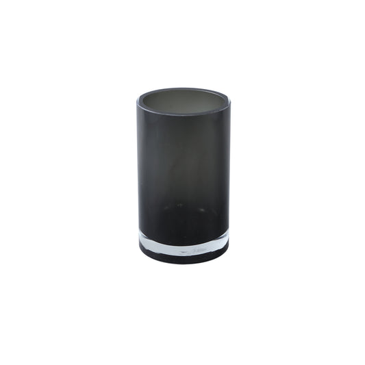 Tammara Zwarte Dikwandige Glazen Vaas Rond S 20x12x12 cm