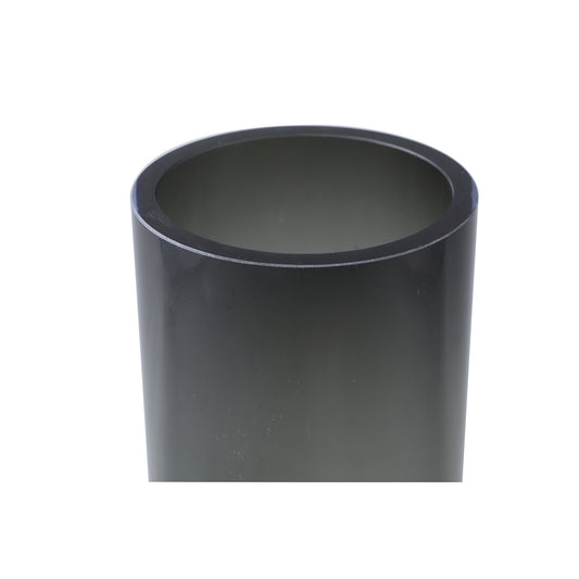 Tammara Black Thick Glass Vase Simple Round L