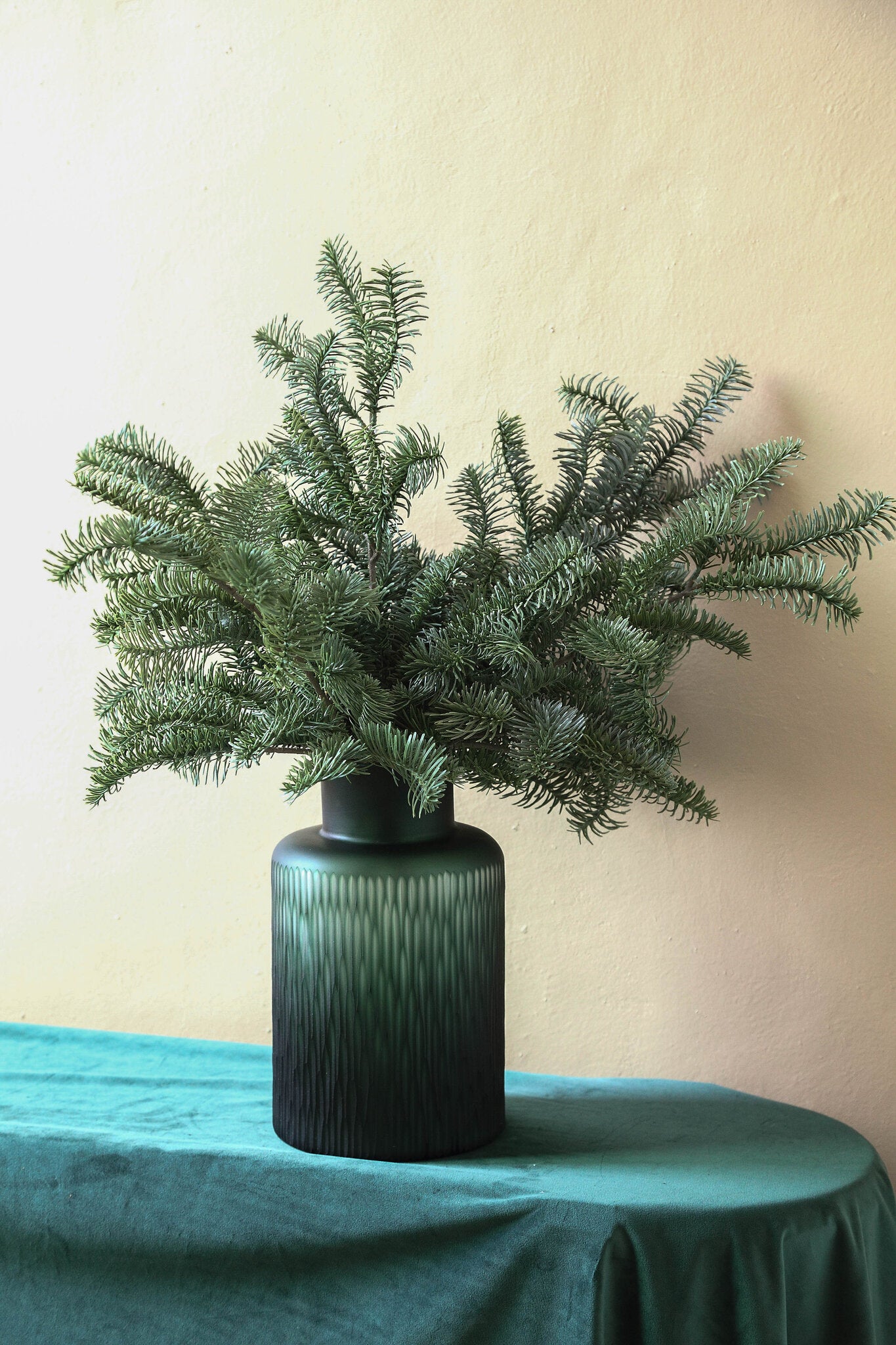Twig Plant Groene Edele Dennen Spray Set van 6 Stuks 65x42x35 cm