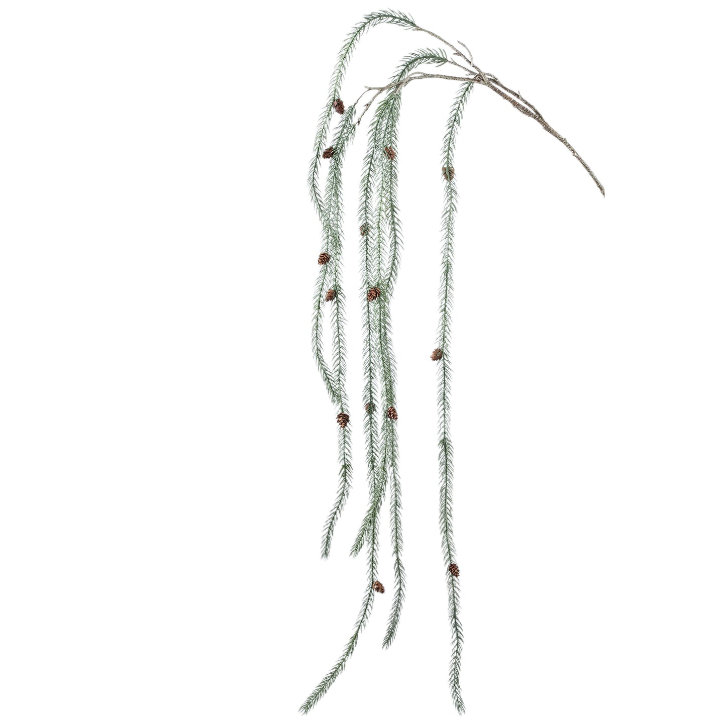 Twig Plant Kunsttak Groen Dennentakken Met Dennenappels Set Van 6 Stuks - 6 Sets 155x125x17 cm