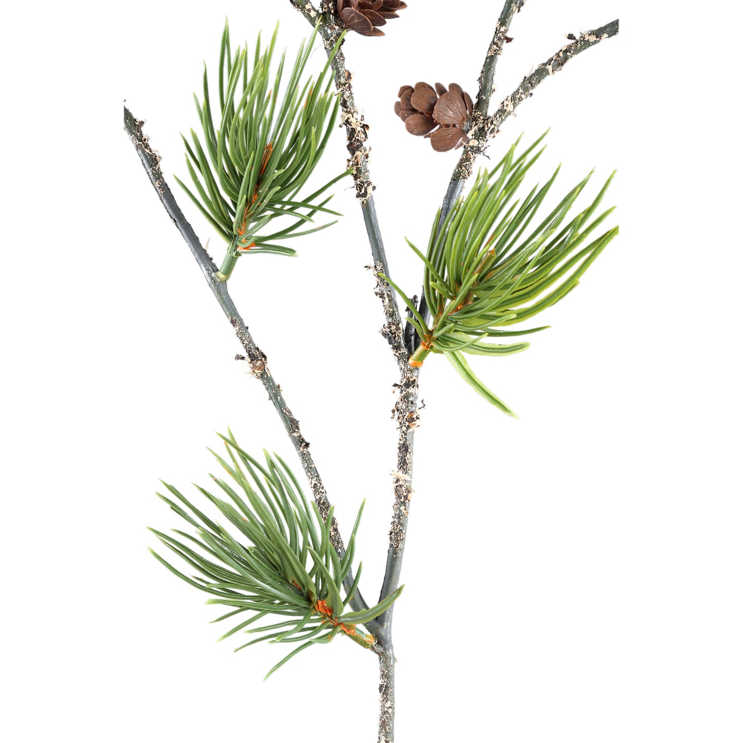 Twig Plant Groene Dennen Spray Met Dennenappels - Set van 12 95x43x32 cm