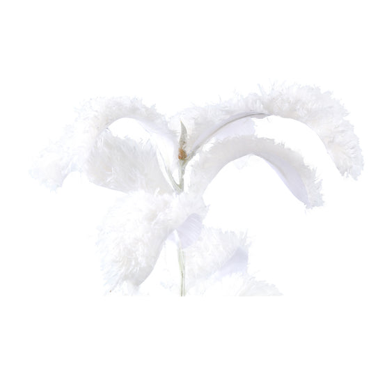 Leaves Plant Witte Magnolia Bladtak Behaard - Set van 6 84x36x26 cm