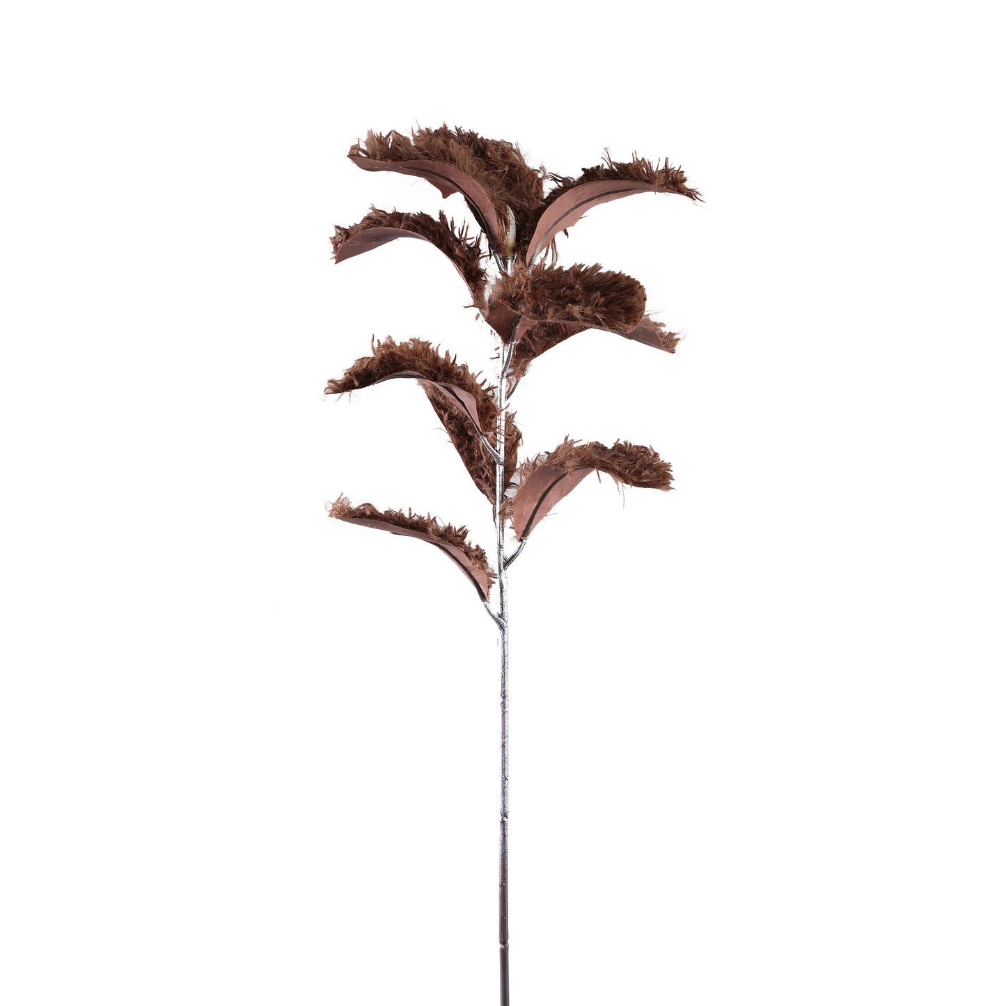 Leaves Plant Bruine Stof Magnolia Blad - Set van 6 84x36x26 cm