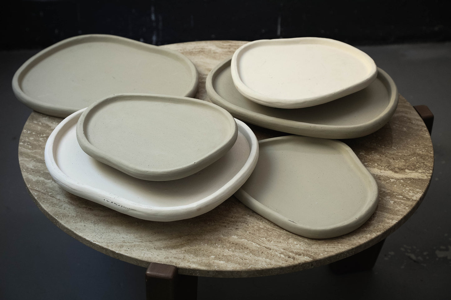 Tammy Taupe Cement Organic Plate S