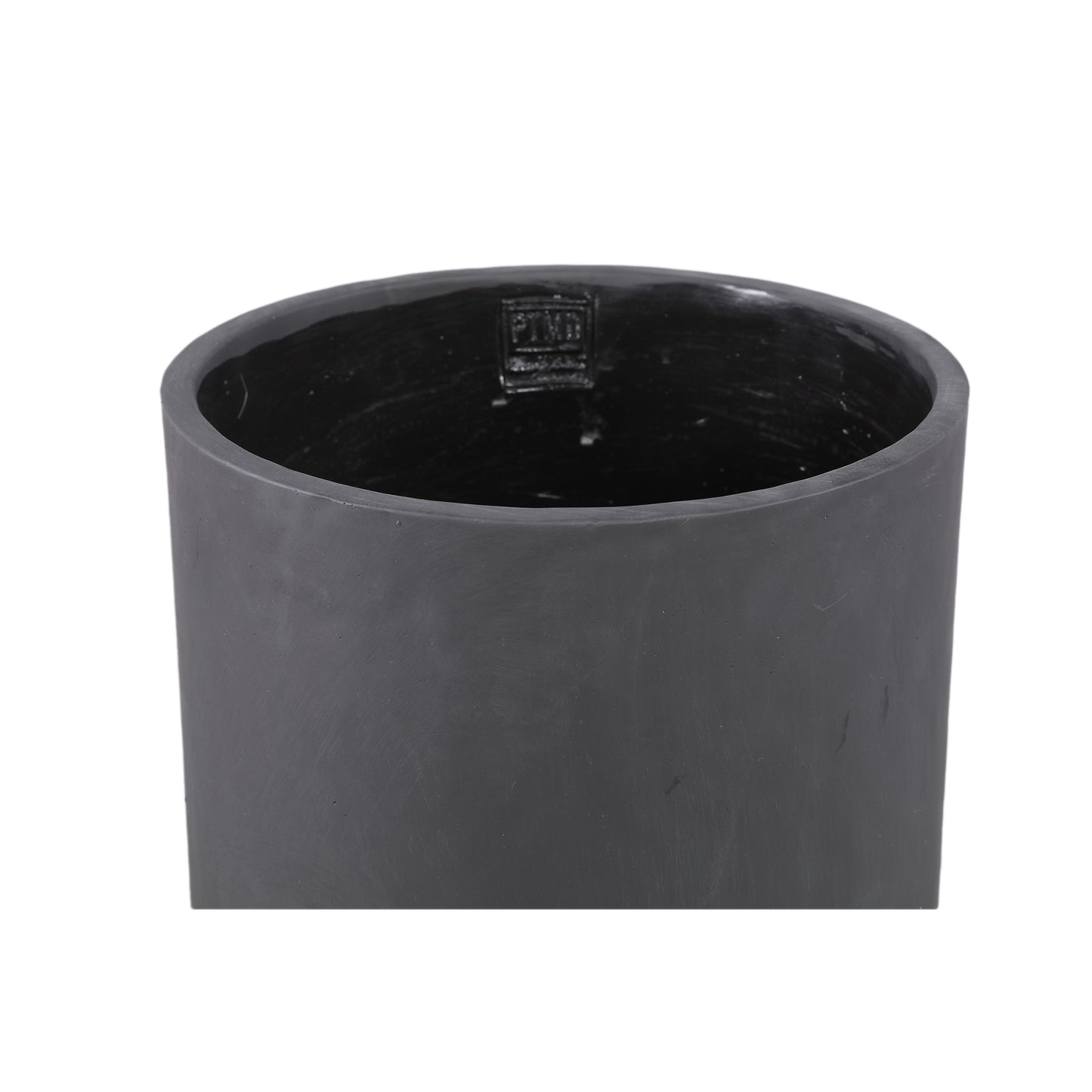 Vik Purple Dark Cement Cylinder Pot Round Matt XL