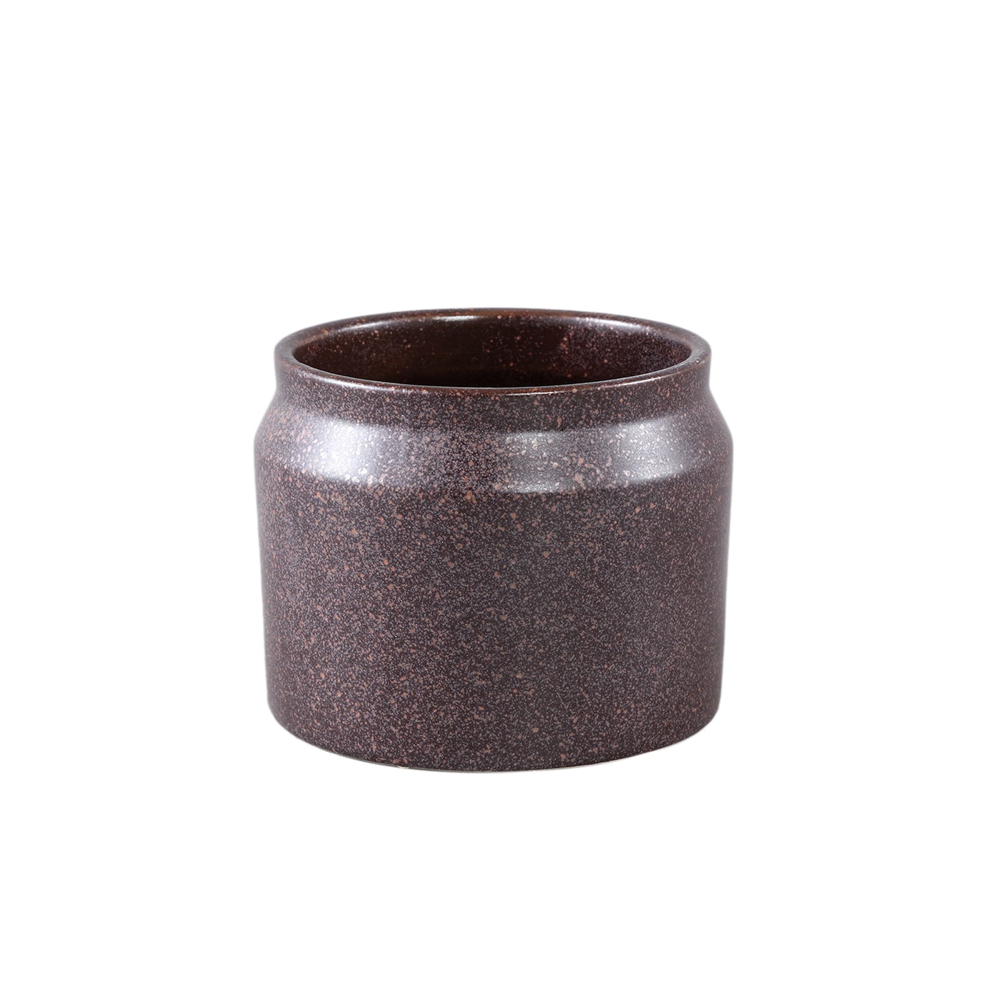 Jillanne Paarse Keramische Ronde Pot Rand Set van 12 Stuks XS - 12 Sets 9x11.5x11.5 cm