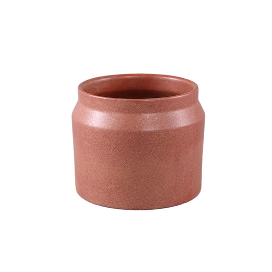 Jillanne Rode Keramische Ronde Pot Rand Set van 12 Stuks - 12 Sets 11x13x13 cm
