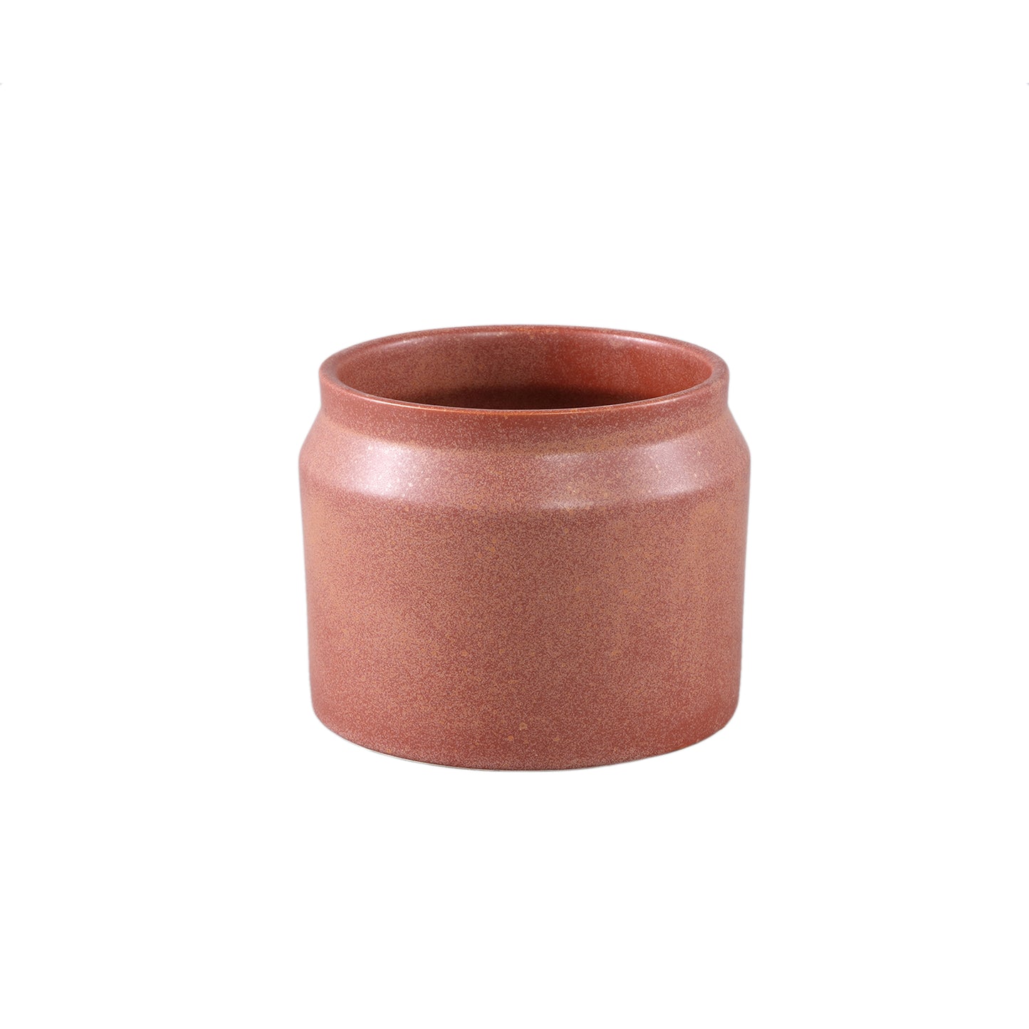 Jillanne Rode Keramische Ronde Pot Rand Set van 12 Stuks - 12 Sets 9x11.5x11.5 cm