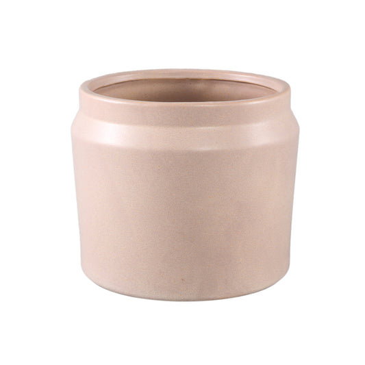 Jillanne Crème Keramische Ronde Pot Rand - Set van 6 Stuks - 6 Sets 16x18.5x18.5 cm