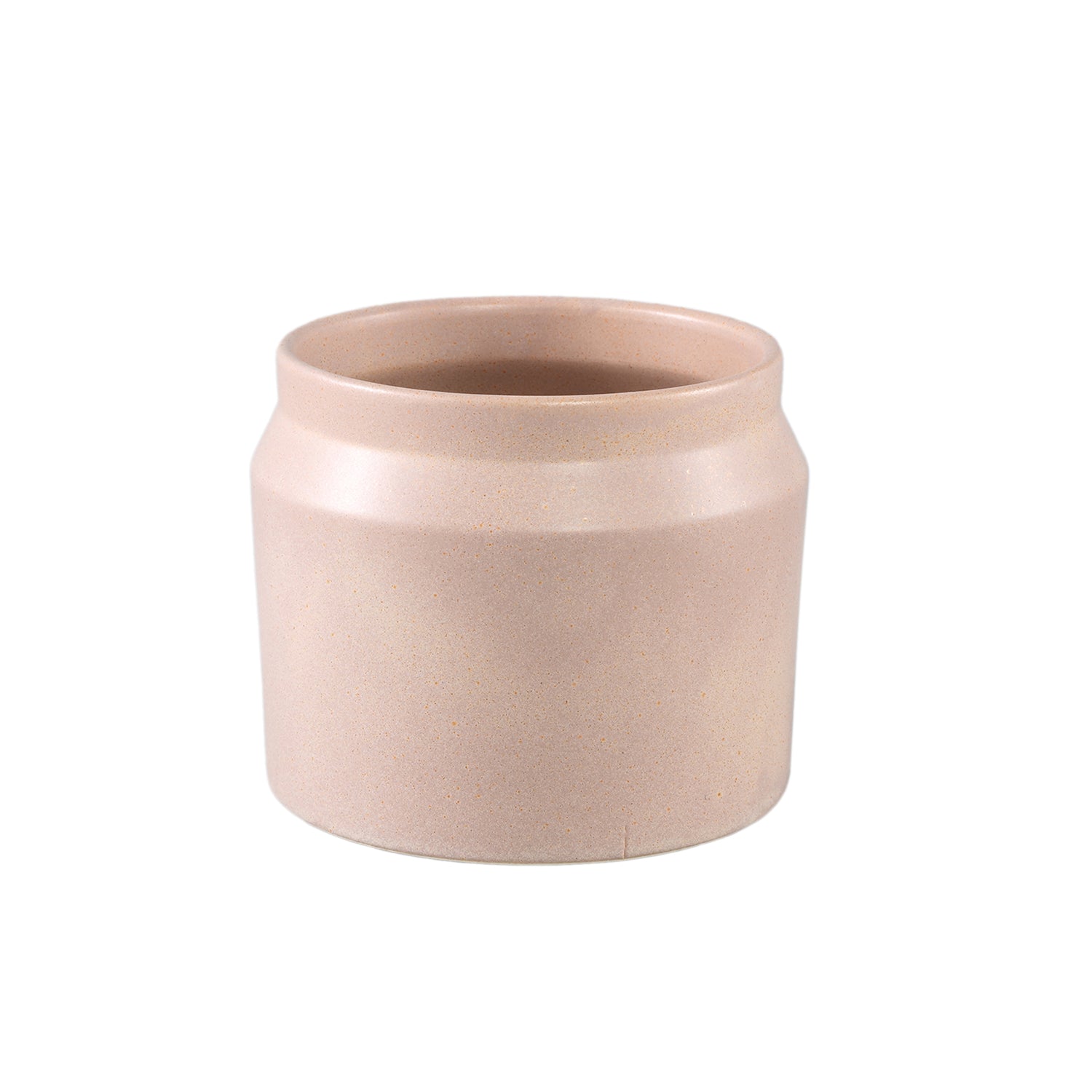 Jillanne Crème Keramische Ronde Pot Rand Set van 12 Stuks - 12 Sets 11x13x13 cm