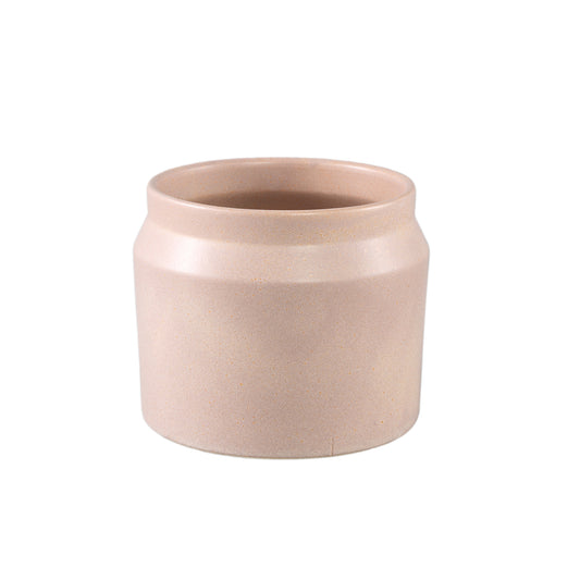 Jillanne Crème Keramische Ronde Pot Rand Set van 12 Stuks - 12 Sets 11x13x13 cm