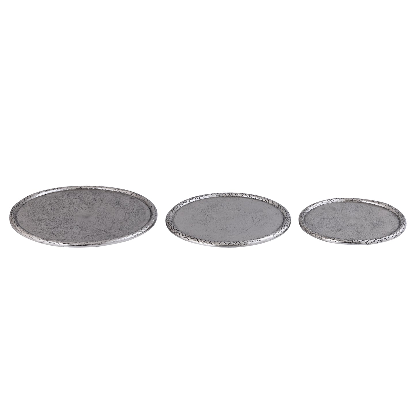 Fahdi Silver Casted Alu Rnd Plate Carving Border L