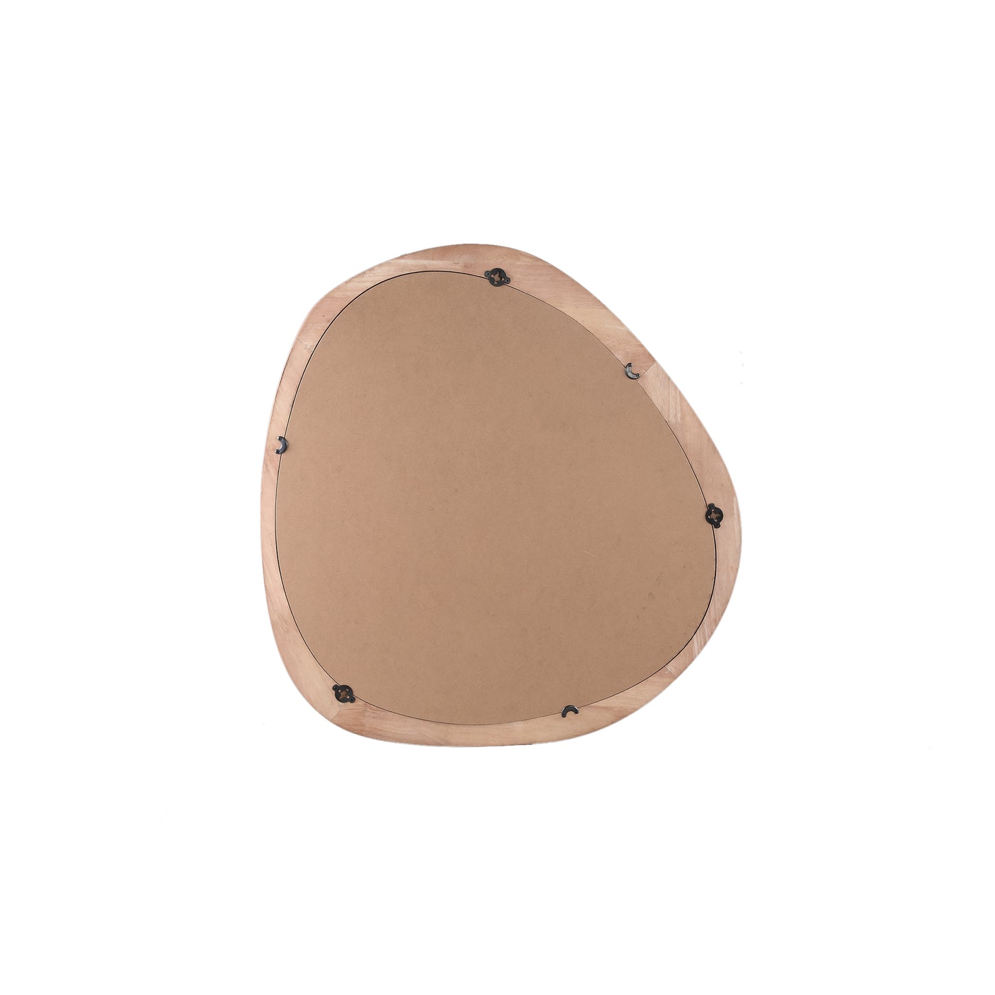 Neelix Natuurlijke Rubberhout Organische Spiegel M 76x80x3 cm