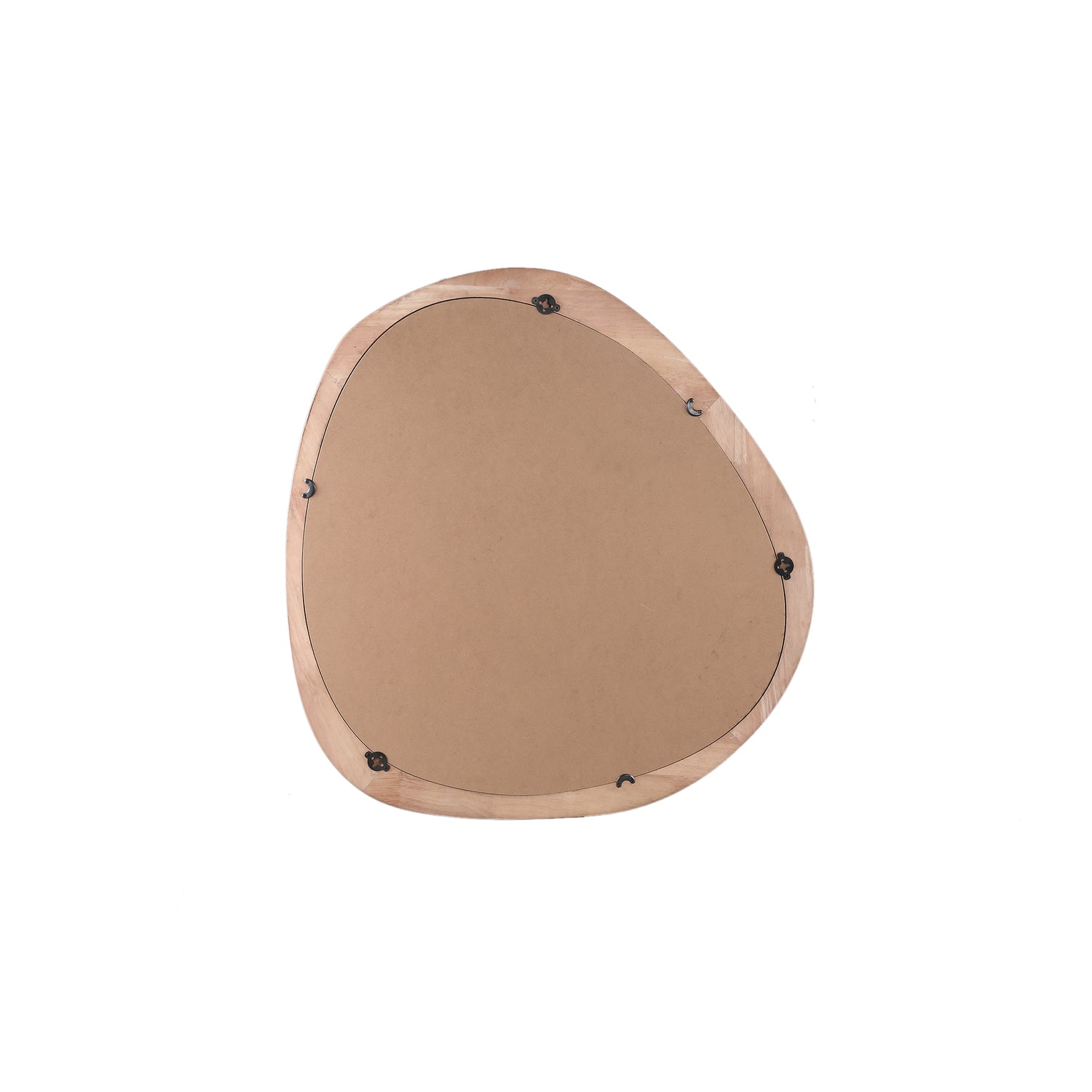 Neelix Natuurlijke Rubberhout Organische Spiegel M 76x80x3 cm