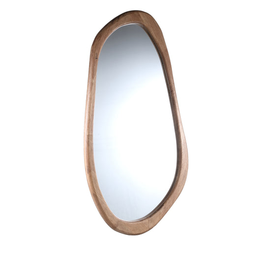 Neelix Natuurlijke Rubberhout Organische Spiegel L 120x68x3 cm
