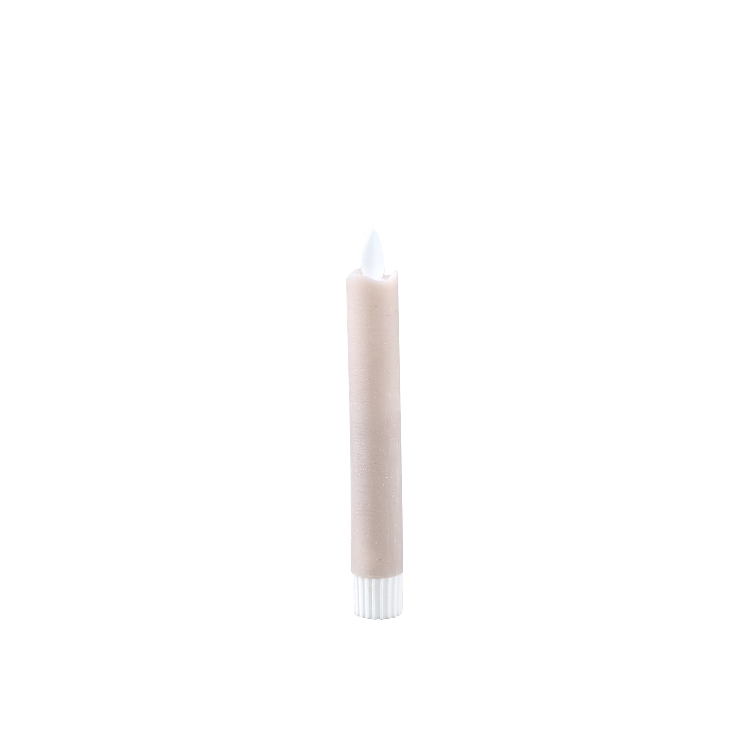 LED Diner Kaars Rustiek Beige Moveflame Set van 2 Stuks - 6 Sets 15x2x2 cm