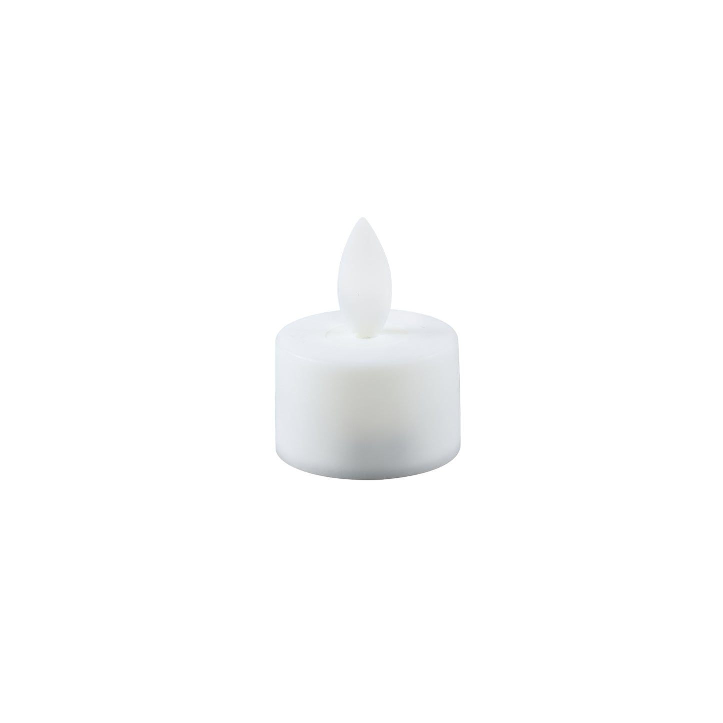 LED Theelichtkaars Rustiek Wit Vaste Vlam Set van 6 Stuks - 6 Sets 4.5x3.5x3.5 cm