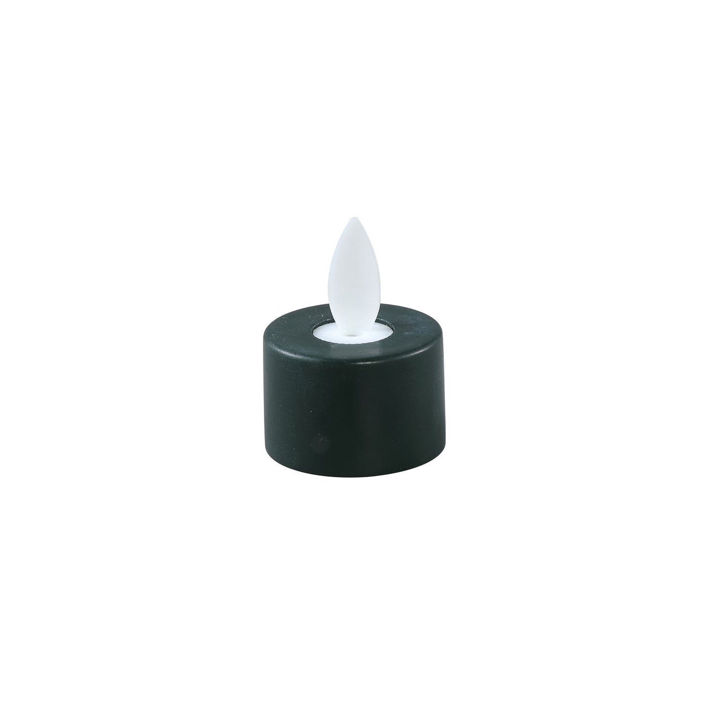 LED Theelicht Kaars Rustiek Groen Vaste Vlam Set van 6 Stuks - 6 Sets 4.5x3.5x3.5 cm