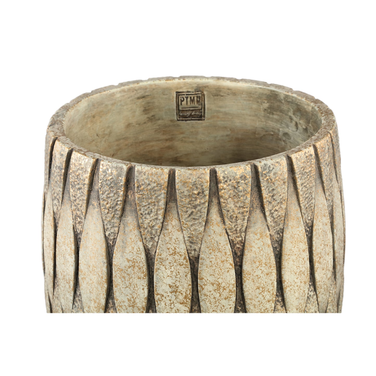 Joedi Taupe Cement Pot Mixed Structure Round Big S