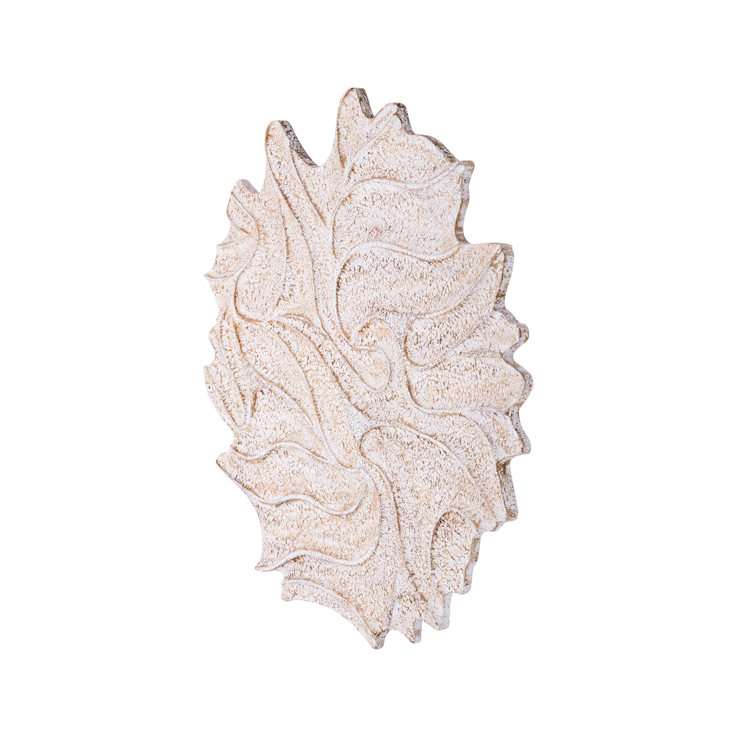 Ceanna Crème MDF Wandpaneel Golvend Rond S 90x90x2.5 cm