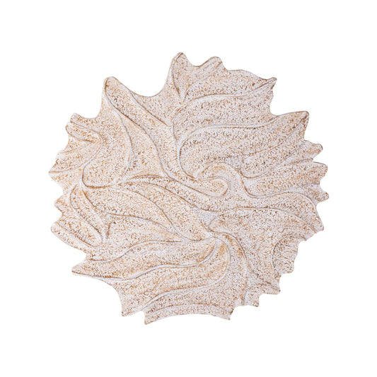 Ceanna Crème MDF Wandpaneel Golvend Rond S 90x90x2.5 cm