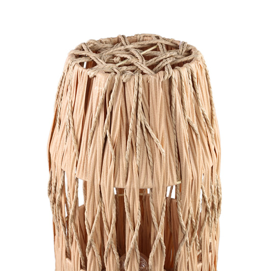 Alleene Cream Bamboo LED Lamp Wooden Base L