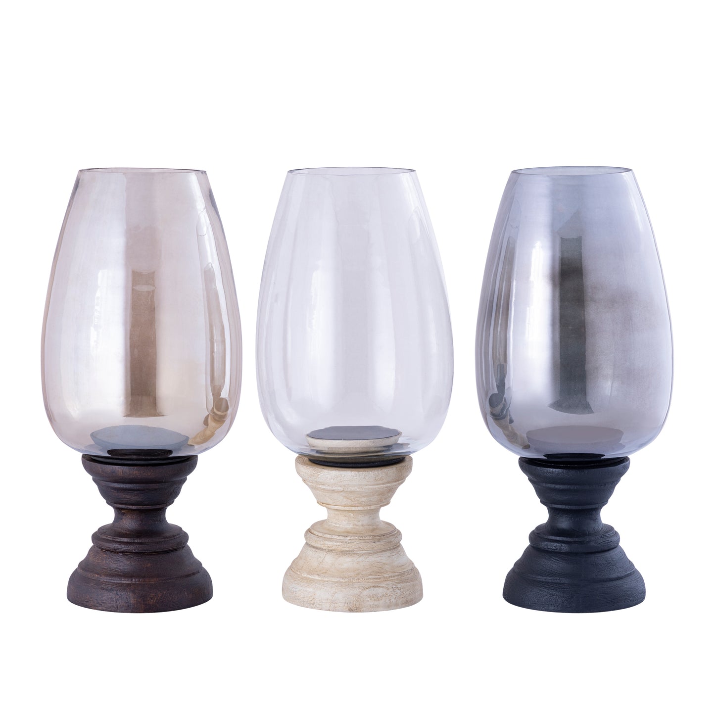 Qez Black Mango Wood Stormlight Smoke Glass XL