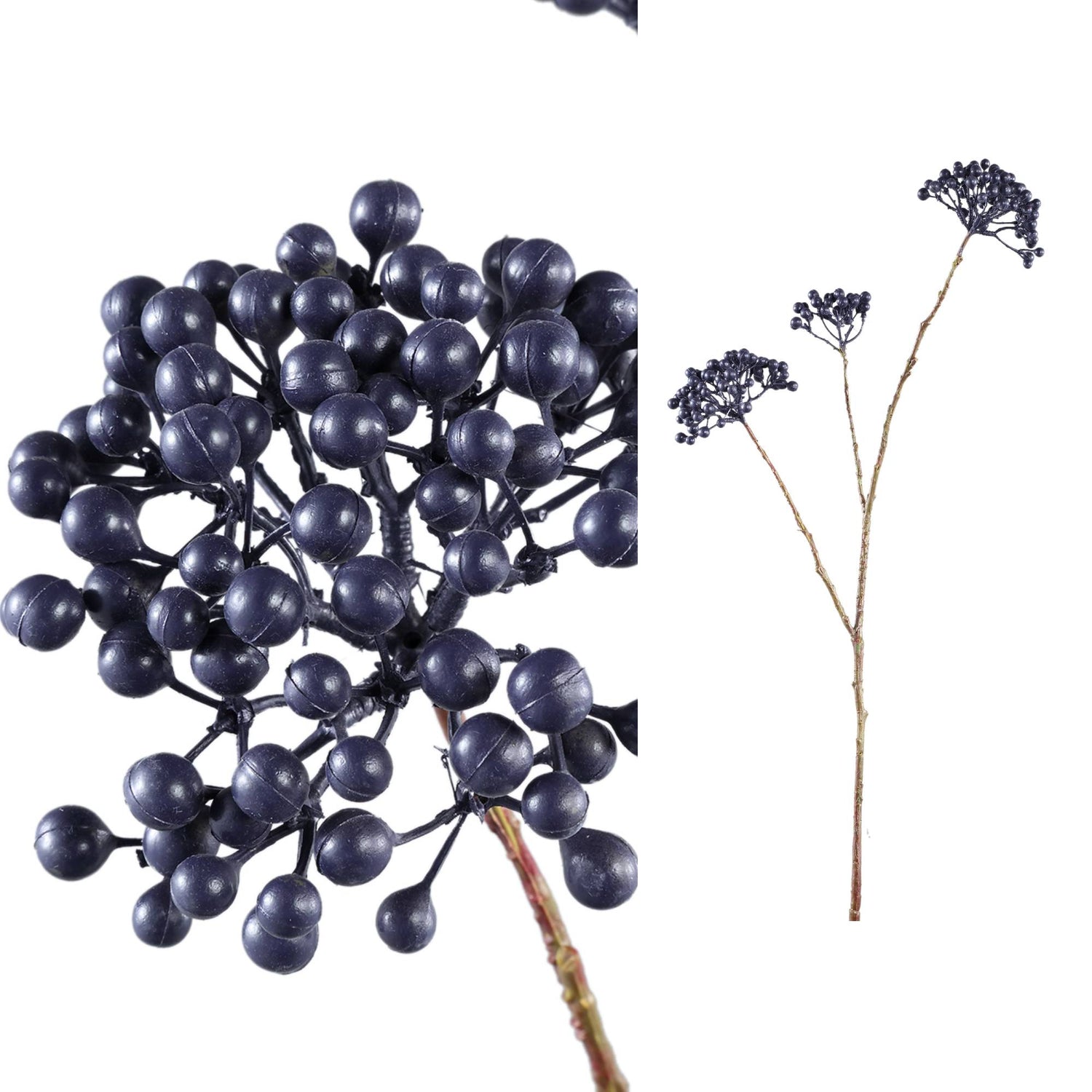 Berry Plant Blauwe Bessenspray - Set van 6 Stuks - 6 Sets 74x38x29 cm