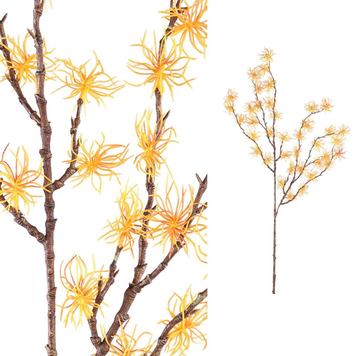 Twig Plant Gele Hamamelis Spray Set van 6 Stuks - 6 Sets 110x60x55 cm
