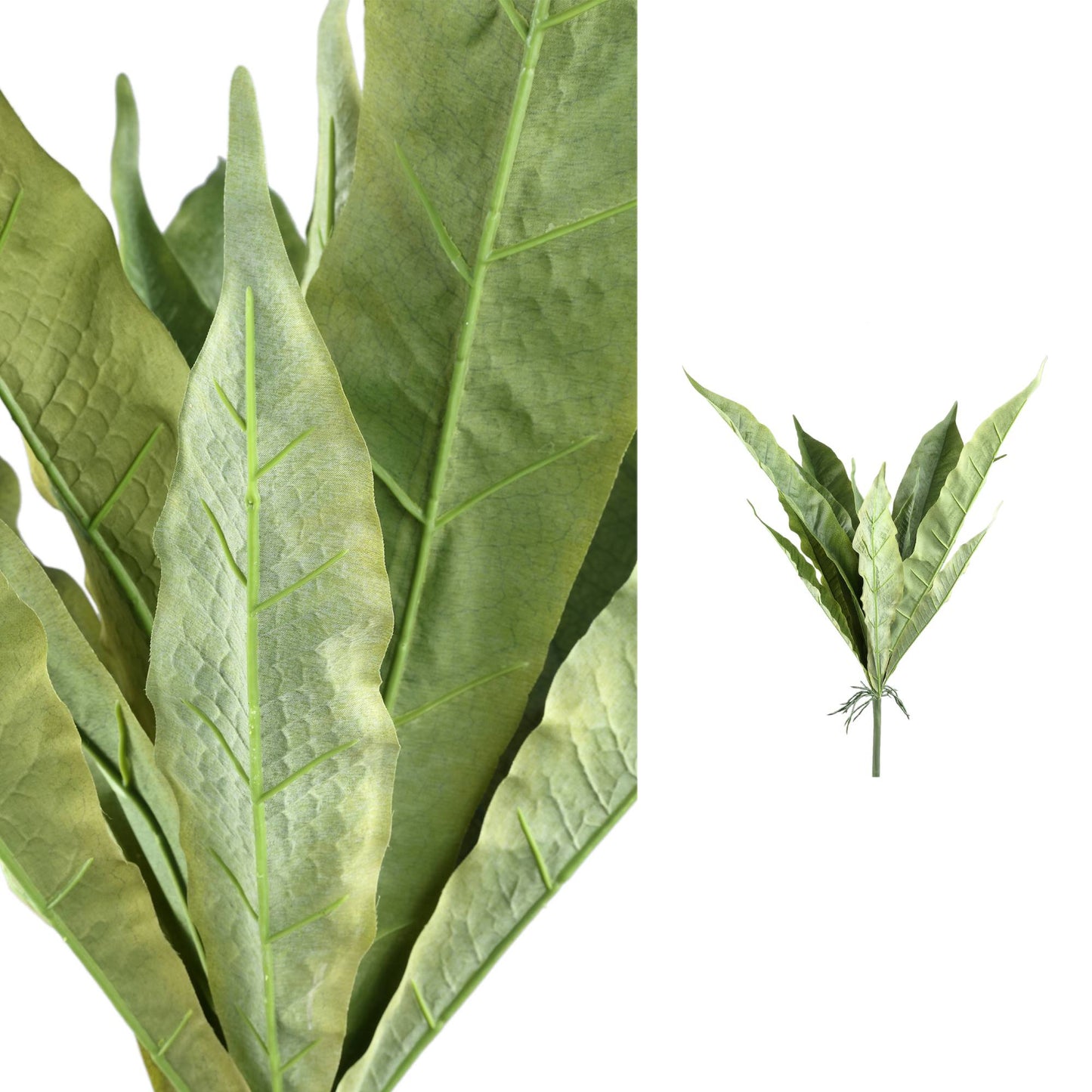 Leaves Plant Groen Bladranken Plant Spray Met Wortels Set van 6 Stuks - 6 Sets 82x65x65 cm