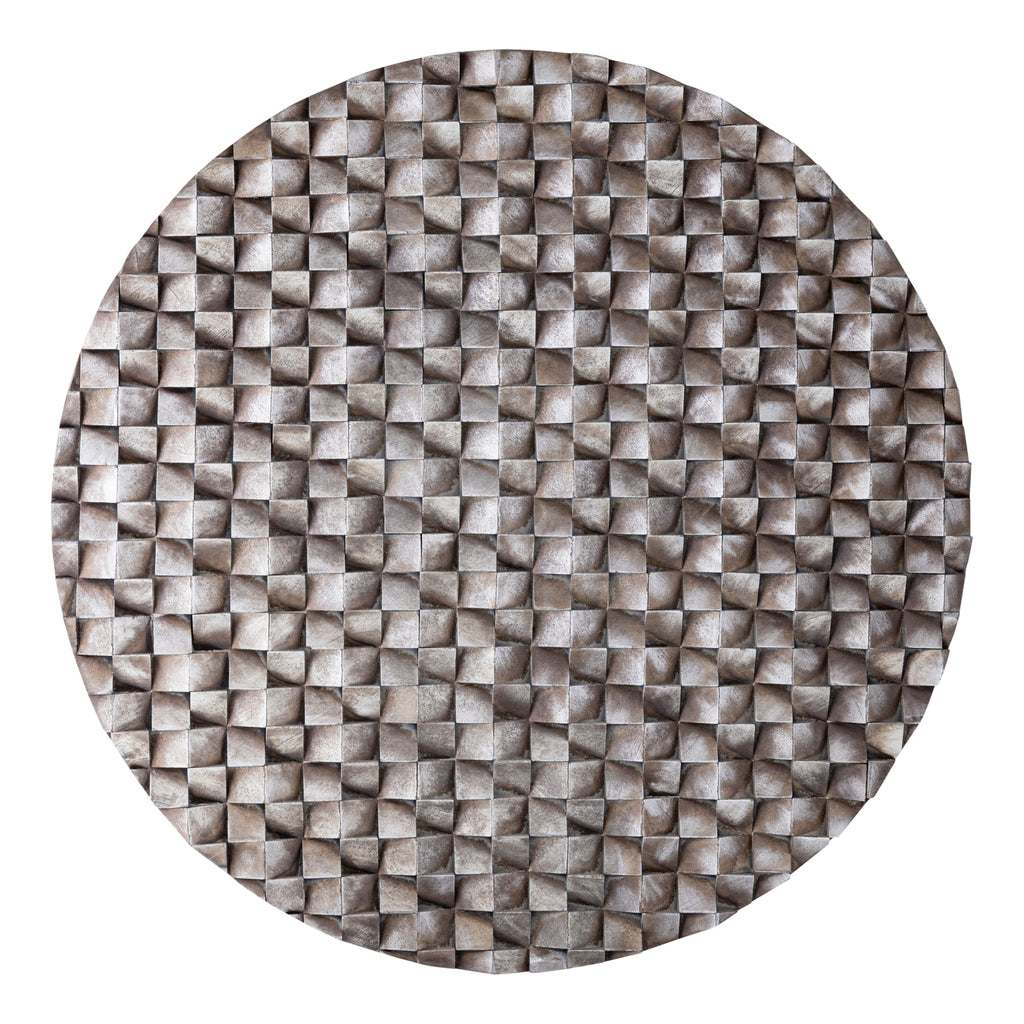 Zoaya Bronzen MDF Wandpaneel 3D Kubussen Rond 120x120x3.5 cm