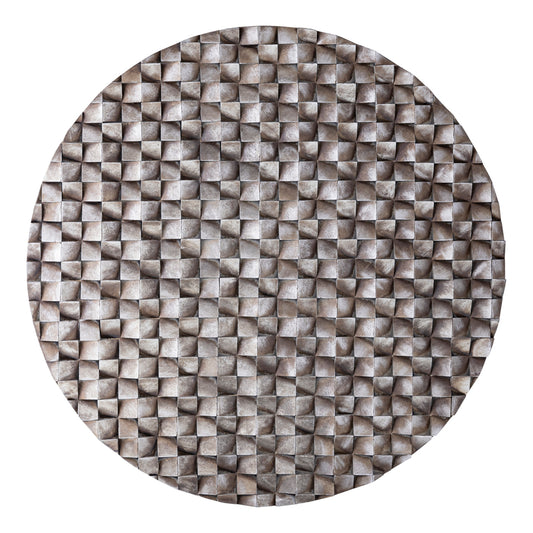Zoaya Bronzen MDF Wandpaneel 3D Kubussen Rond 120x120x3.5 cm