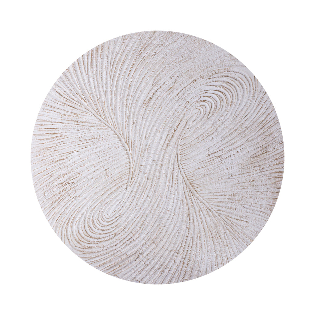 Wiktor Wit MDF Rond Wandpaneel Swirl Carved M 120x120x2.5 cm