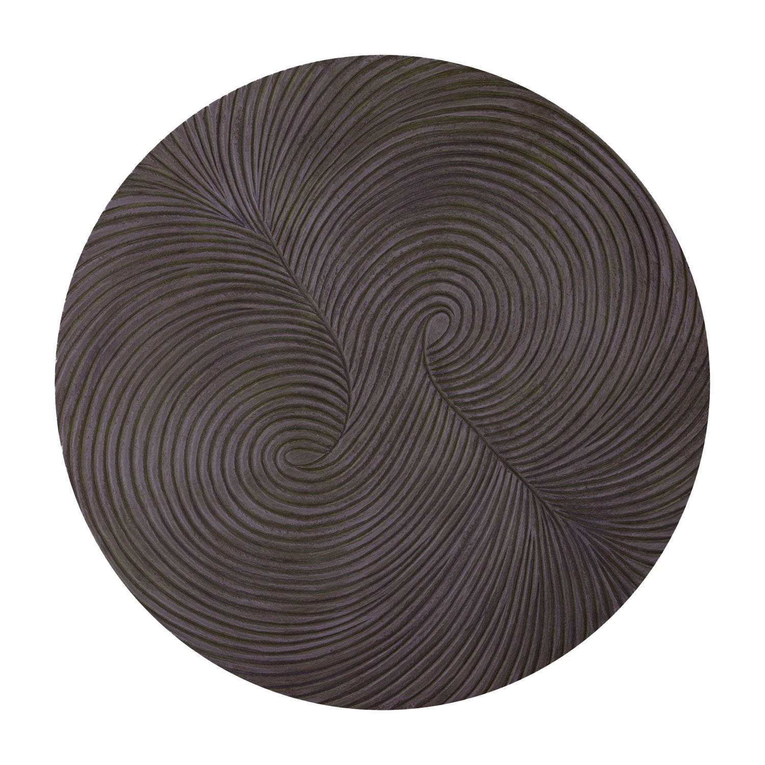 Wiktor Bruin MDF Rond Wandpaneel Swirl Carved S 90x90x2.5 cm