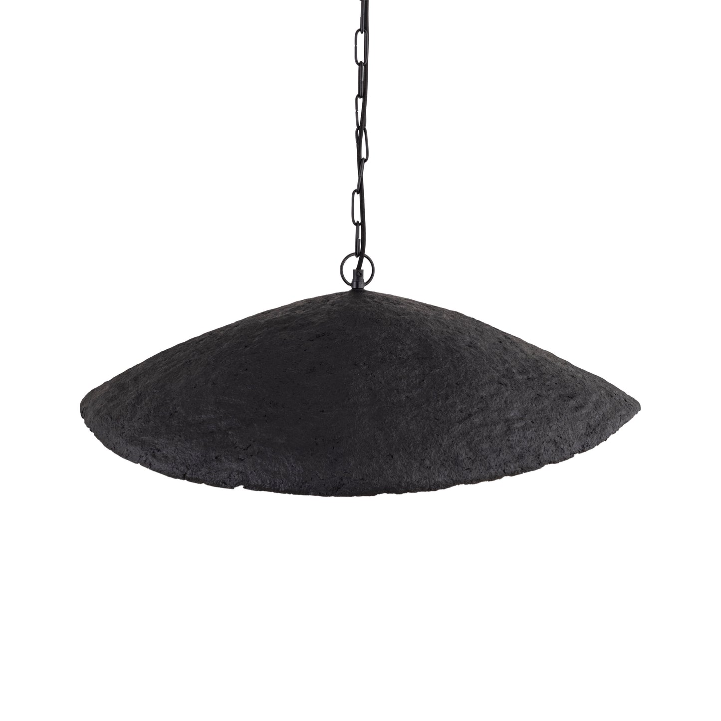 Majid Zwarte Papieren Mache Golflamp Met Gouden Binnenzijde 23x71x53 cm