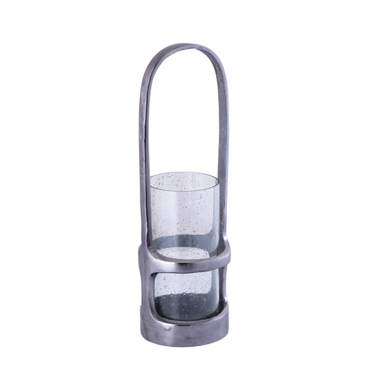 Rahana Zwarte Gietaluminium Lantaarn Hoog L 49x15x15 cm