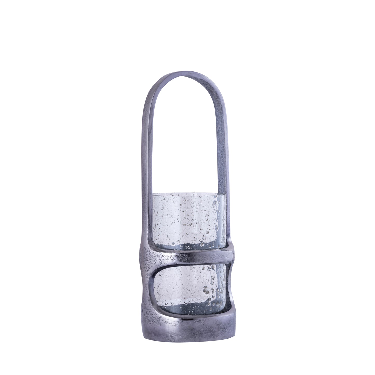 Rahana Zwarte Gegoten Aluminium Lantaarn Hoog S 40x14x14 cm