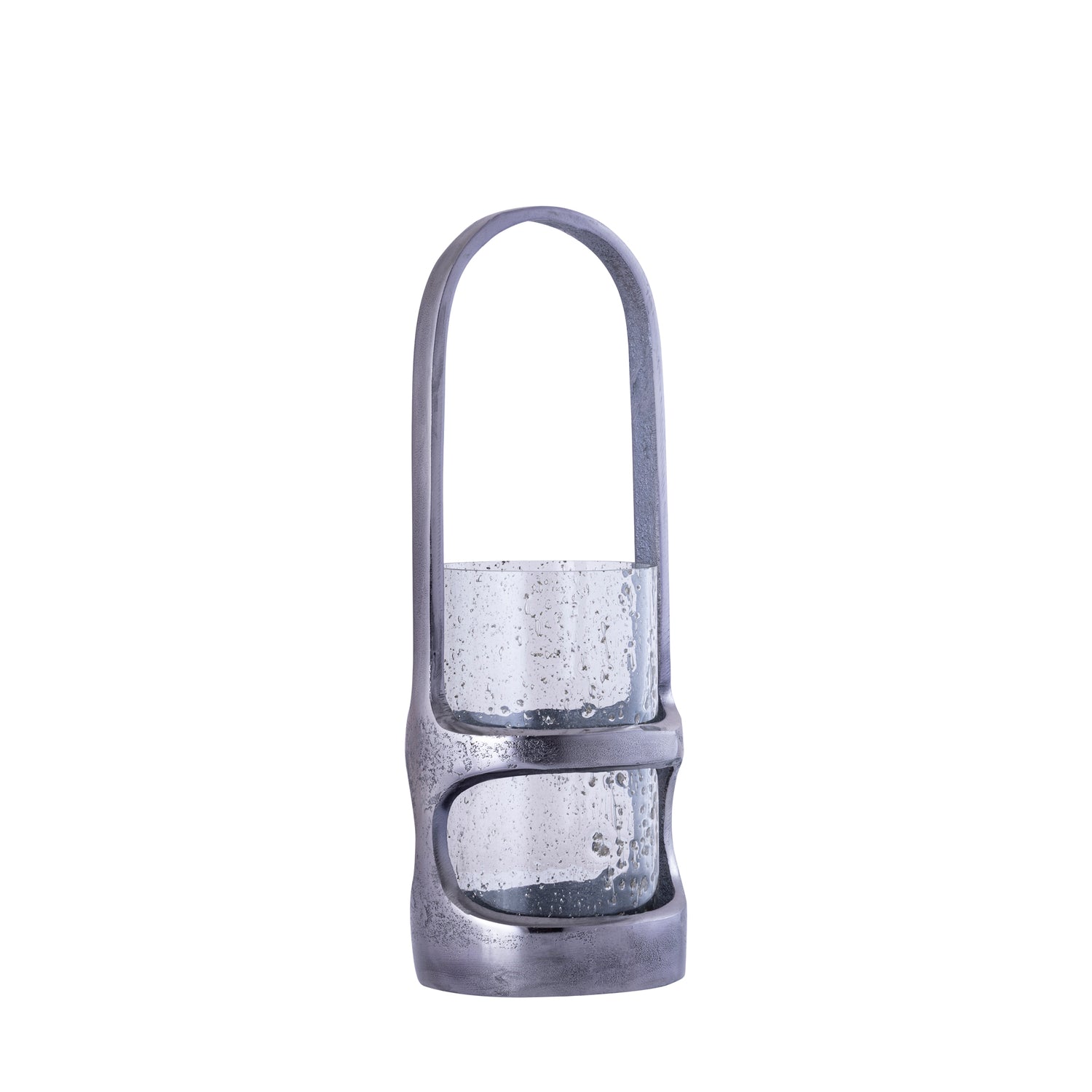 Rahana Zwarte Gegoten Aluminium Lantaarn Hoog S 40x14x14 cm