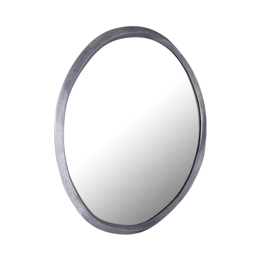 Limera Nikkel Aluminium Ronde Spiegel Onregelmatige Rand S 75x75x2 cm