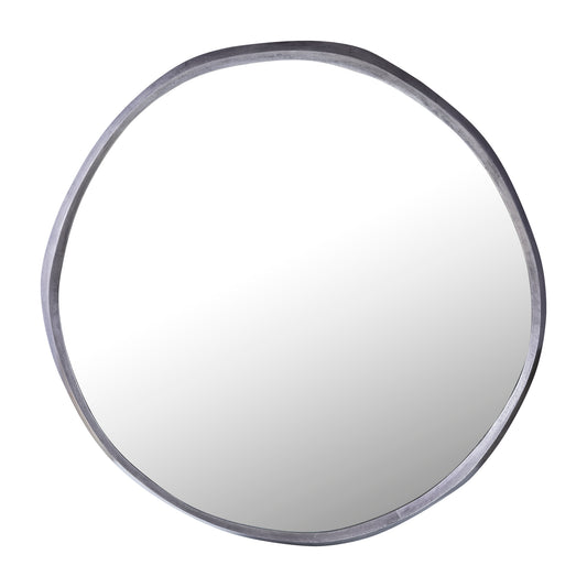 Limera Nickel Aluminium Ronde Spiegel Met Onregelmatige Rand L 115x115x2 cm