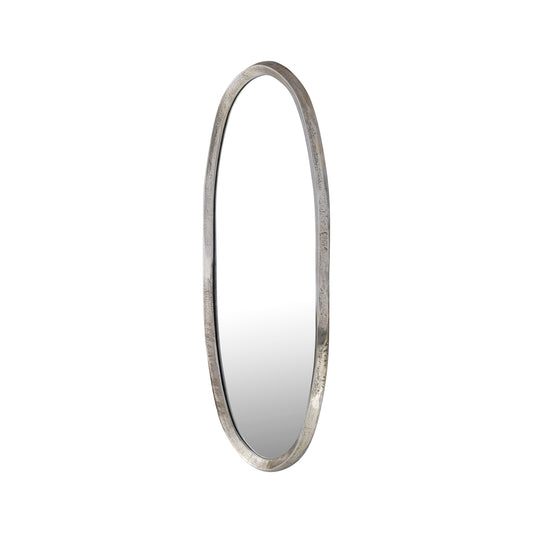 Limera Messing Aluminium Ovale Spiegel met Onregelmatige Rand S 120x50x3.5 cm