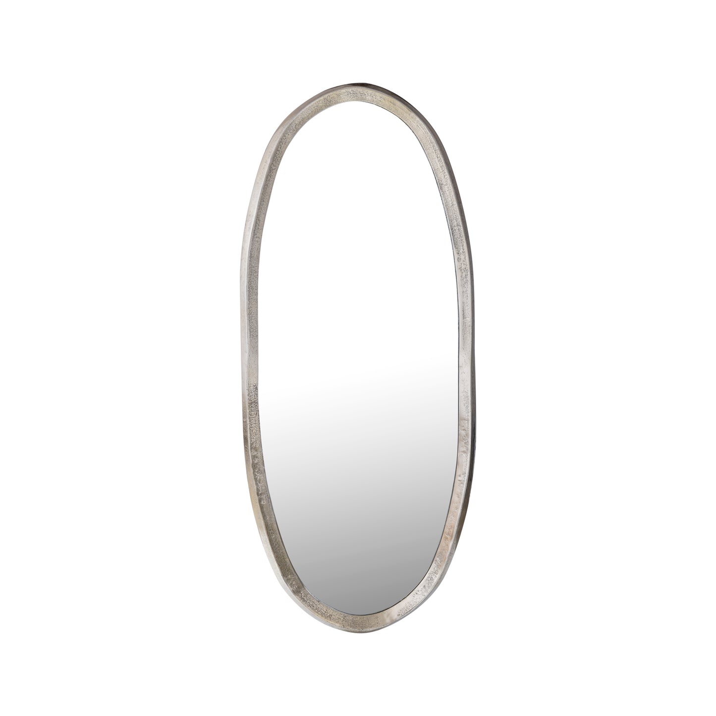 Limera Messing Aluminium Ovale Spiegel met Onregelmatige Rand S 120x50x3.5 cm