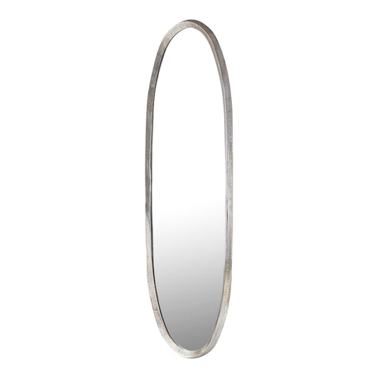 Limera Messing Aluminium Ovale Spiegel met Onregelmatige Rand L 178x61x3.5 cm